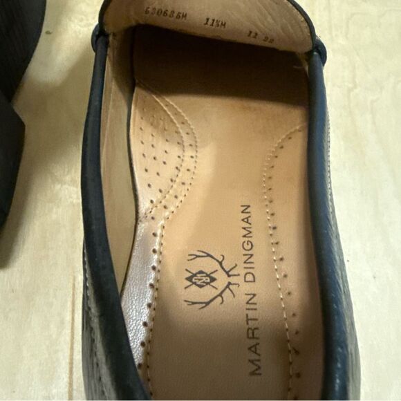 Martin Dingman Montgomery Pebble Black Size 11 1/2 M Slip On Loafer main image 6